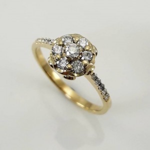 Anillo Color Blossom Mini Star de oro blanco, nácar y diamante - Categorías  Q9O84A
